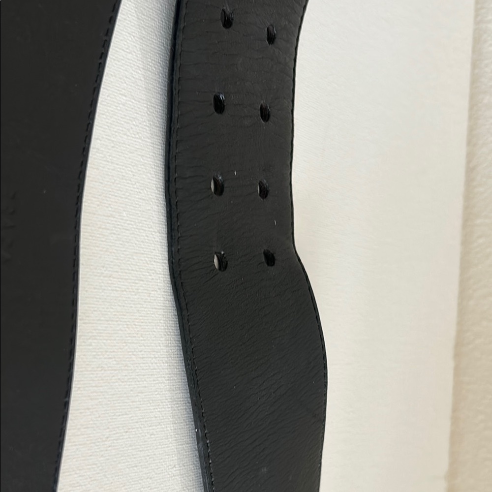 PRADA Black Leather
Chunky Round Buckle Belt  85/34 - Picture 9 of 11